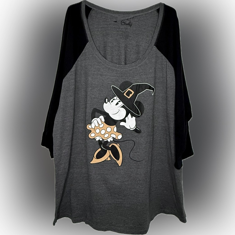 Disney Minnie Mouse Sassy Witch Raglan T-Shirt Women's Plus Size 4X